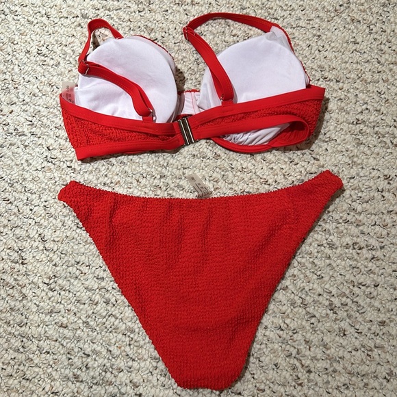 Red Bikini solid unwire bikini - Picture 3 of 3